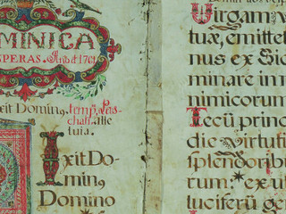 Antifonario (detalle). Lima, Perú, 1761. N° registro SUR 3-38169