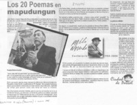 Los 20 poemas en mapudungun Los 20 poemas en mapudungun